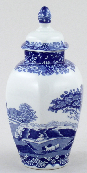 Vase small covered hexagonal c2003